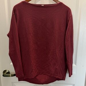 lululemon athletica Burgundy Long Sleeve Top